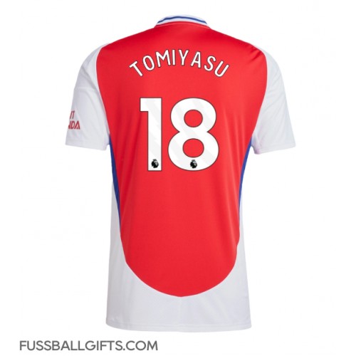 Arsenal Takehiro Tomiyasu #18 Fußballbekleidung Heimtrikot 2024-25 Kurzarm